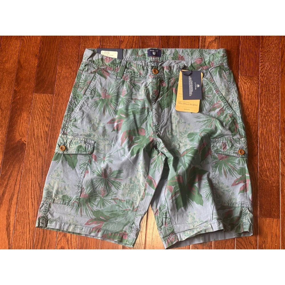 NWT Gant Floral Shorts‎ Mens 32 Cotton Stretch 10 Inch Inseam